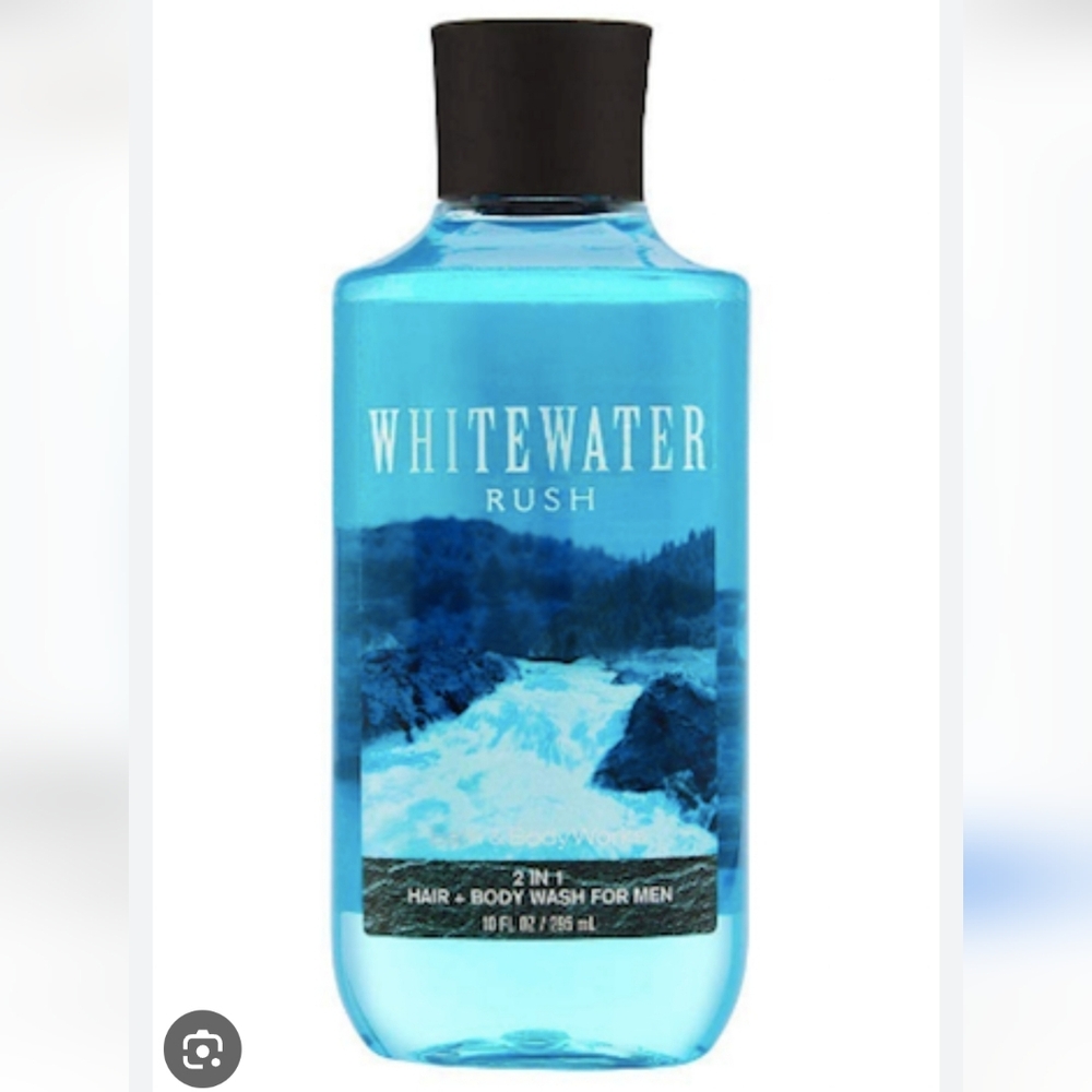 Bath & Body Works WHITEWATER RUSH 2 in 1 Hair & Body Wash for Men 10 fl oz 295mL - Picture 2 of 4